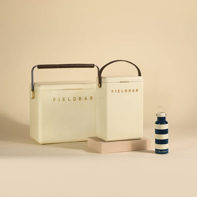 cooler box set & bottle / safari white