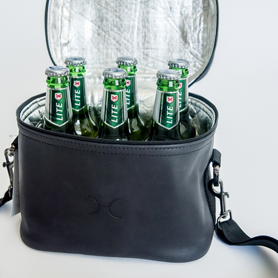 Corporate BrewSki Leather Cooler Bag