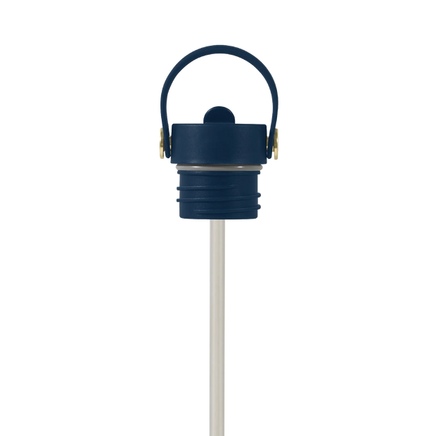 Field Bottle Sip Lid & Metal Straw / Sea Boat Blue