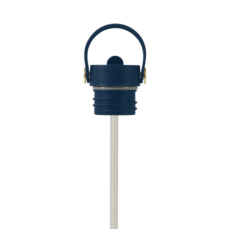 Field Bottle Sip Lid & Metal Straw / Sea Boat Blue