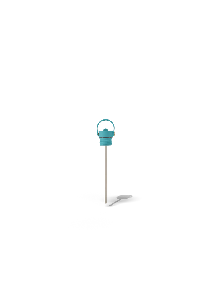 Field Bottle Sip Lid & Metal Straw / Bazaruto Blue