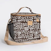 Lunch Box Cooler Laminated Fabric Hard Plastic Inner