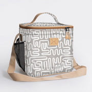 Lunch Box Cooler Laminated Fabric Hard Plastic Inner