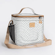 Lunch Box Cooler Laminated Fabric Hard Plastic Inner