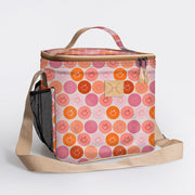 Lunch Box Cooler Laminated Fabric Hard Plastic Inner