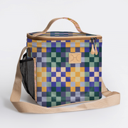 Lunch Box Cooler Laminated Fabric Hard Plastic Inner