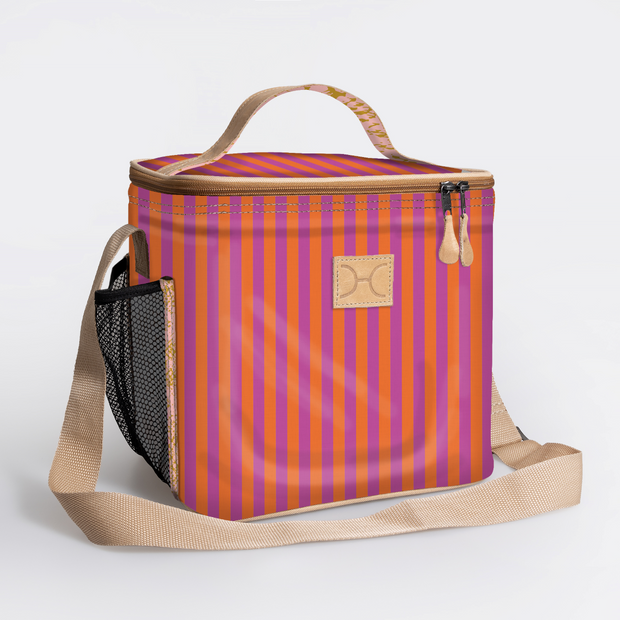 Lunch Box Cooler Laminated Fabric Hard Plastic Inner