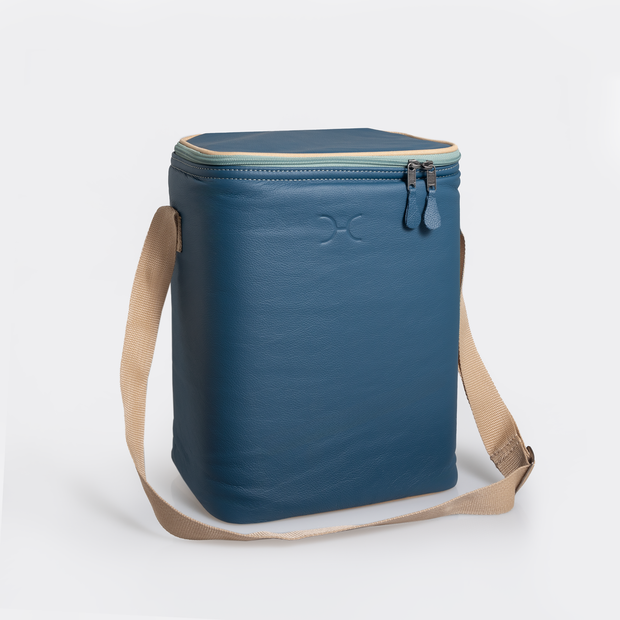Corporate Long Tom Wine Cooler Leather Hard Plastic Inner