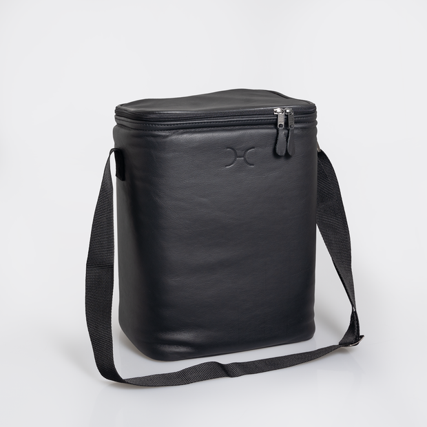 Corporate Long Tom Wine Cooler Leather Hard Plastic Inner