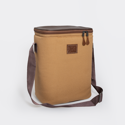 Long Tom Wine Cooler Canvas & Leather Hard Plastic Inner (RTS)