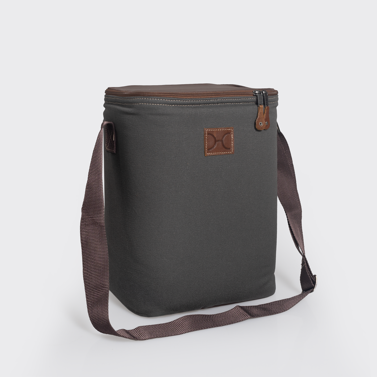 Long Tom Wine Cooler Canvas & Leather Hard Plastic Inner (RTS)