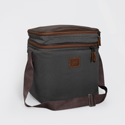 Corporate Big Lunch Box Canvas & Leather Hard Plastic Inner